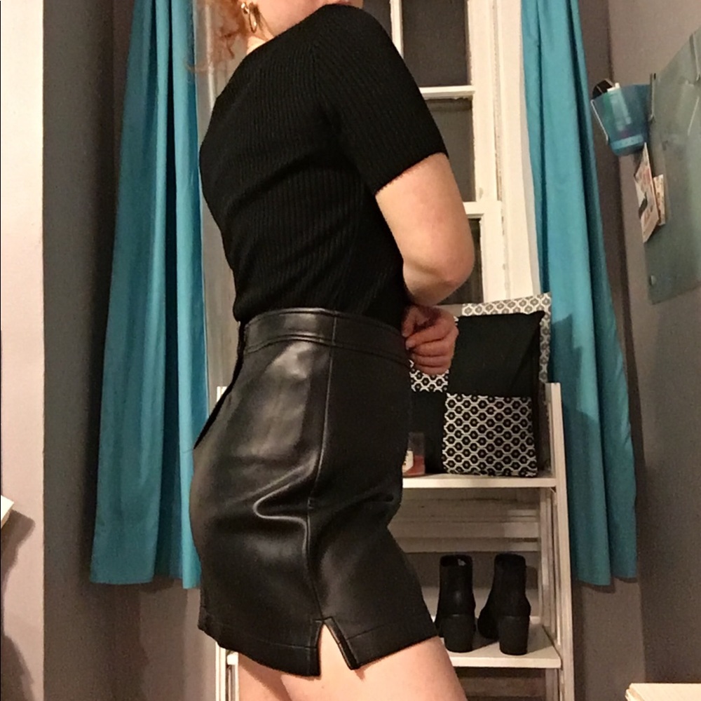 Pleather skirt